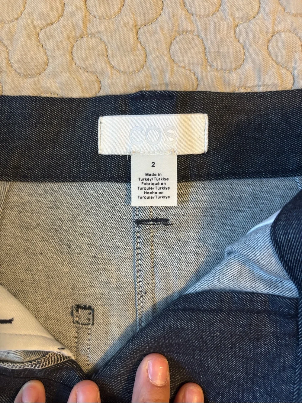 COS Dark Blue Denim Mini Skirt - Picture 4 of 12